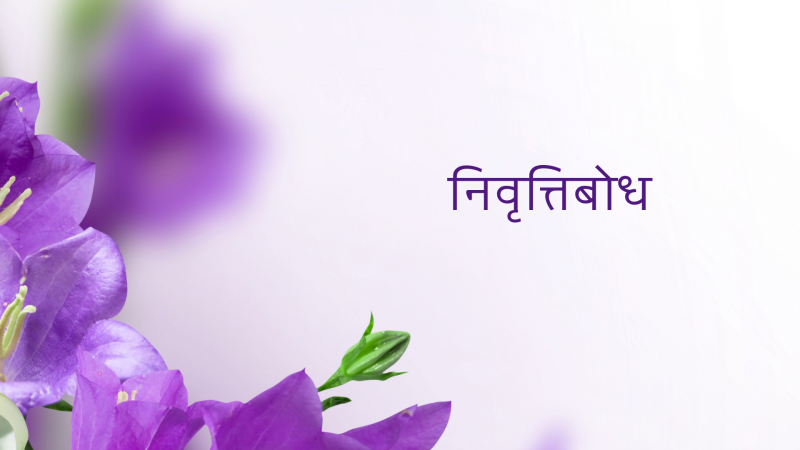 निवृत्तिबोध (संसारभावनारूप)